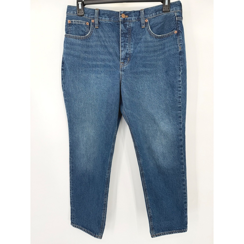 J.Crew High-Rise Straight Jeans Womens 31 Blue Premium Edition BX528 Cotton